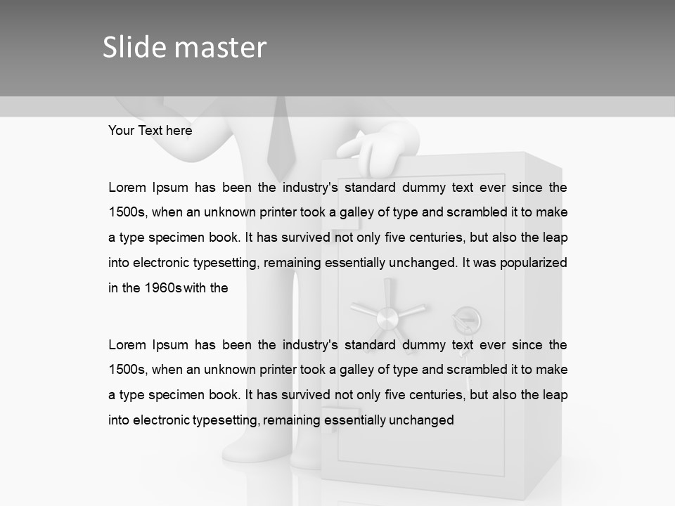 Necktie Close Dial PowerPoint Template