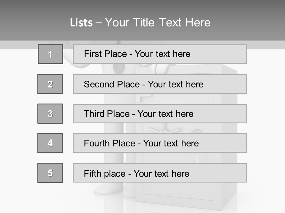 Necktie Close Dial PowerPoint Template