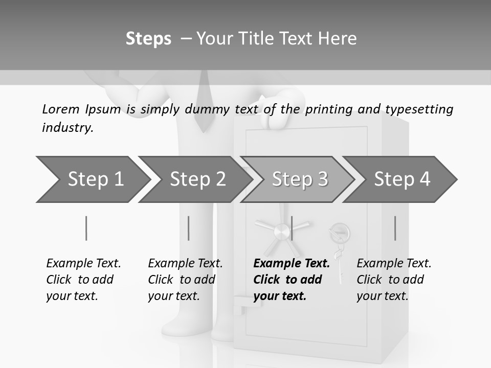 Necktie Close Dial PowerPoint Template
