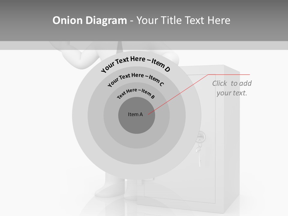 Necktie Close Dial PowerPoint Template