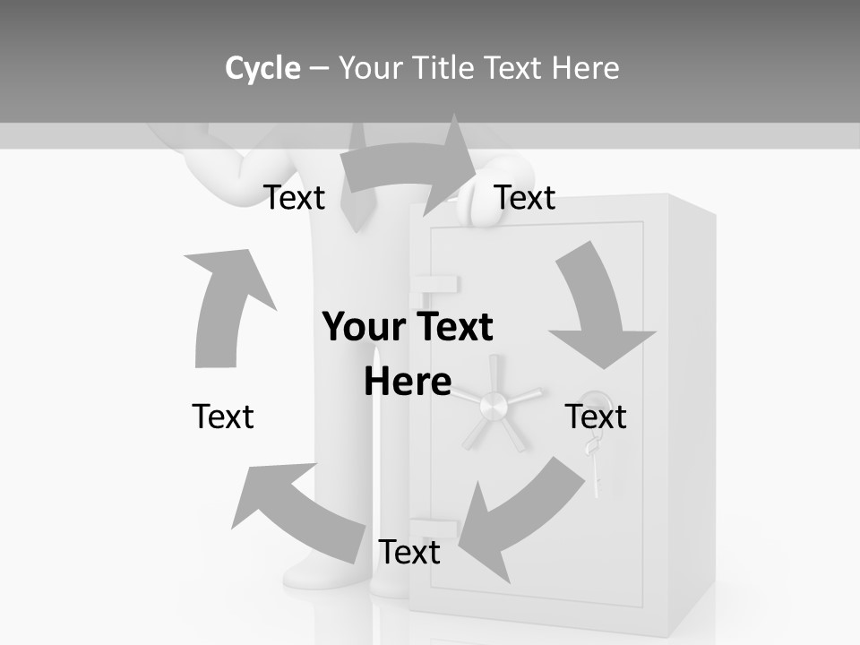 Necktie Close Dial PowerPoint Template