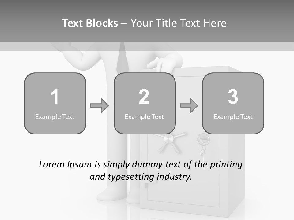 Necktie Close Dial PowerPoint Template