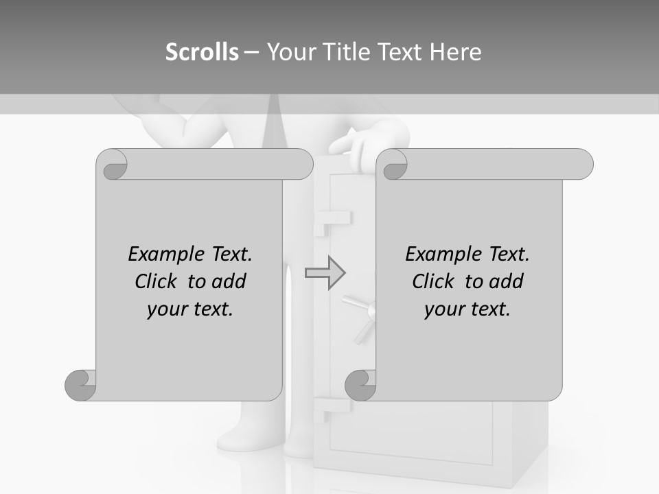 Necktie Close Dial PowerPoint Template