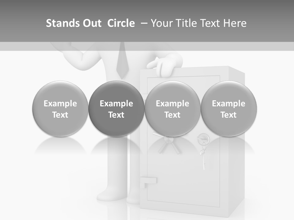 Necktie Close Dial PowerPoint Template