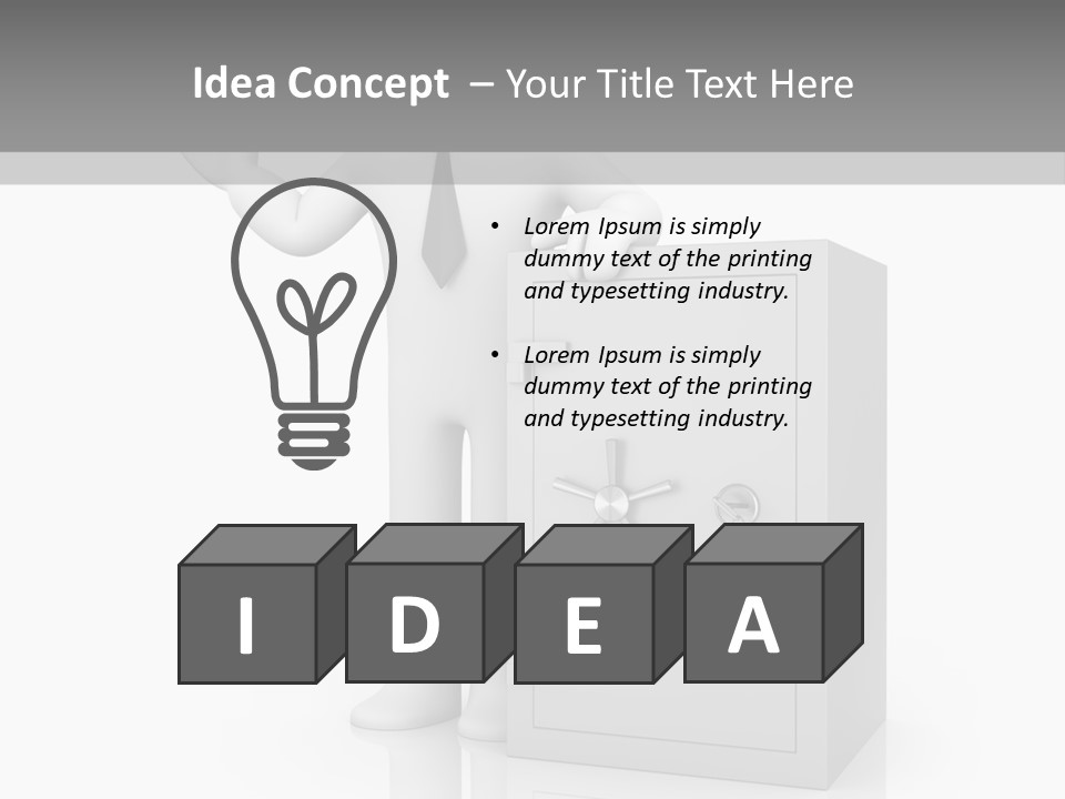 Necktie Close Dial PowerPoint Template