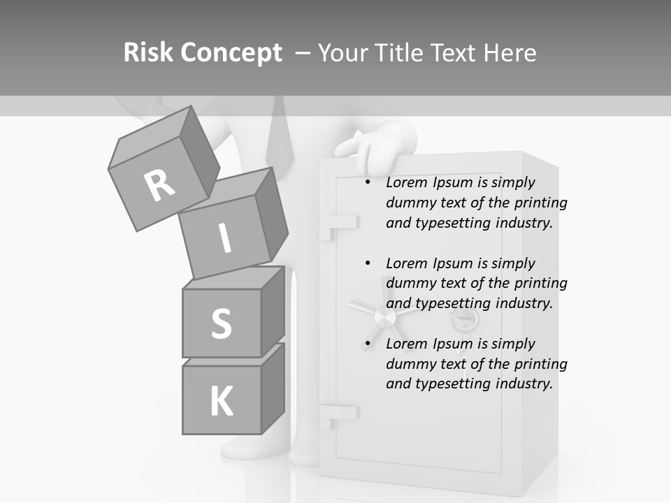 Necktie Close Dial PowerPoint Template