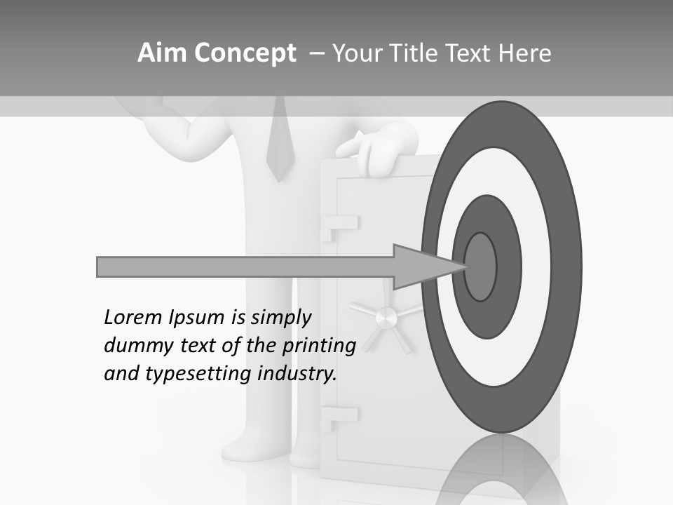 Necktie Close Dial PowerPoint Template