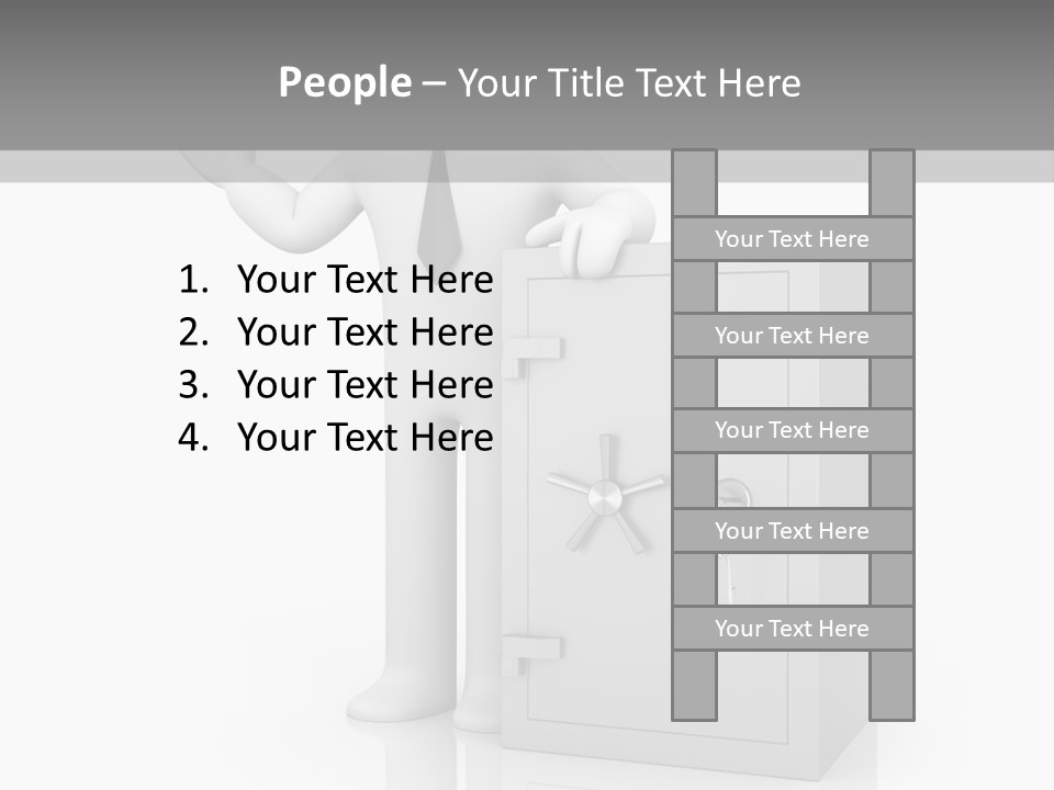 Necktie Close Dial PowerPoint Template