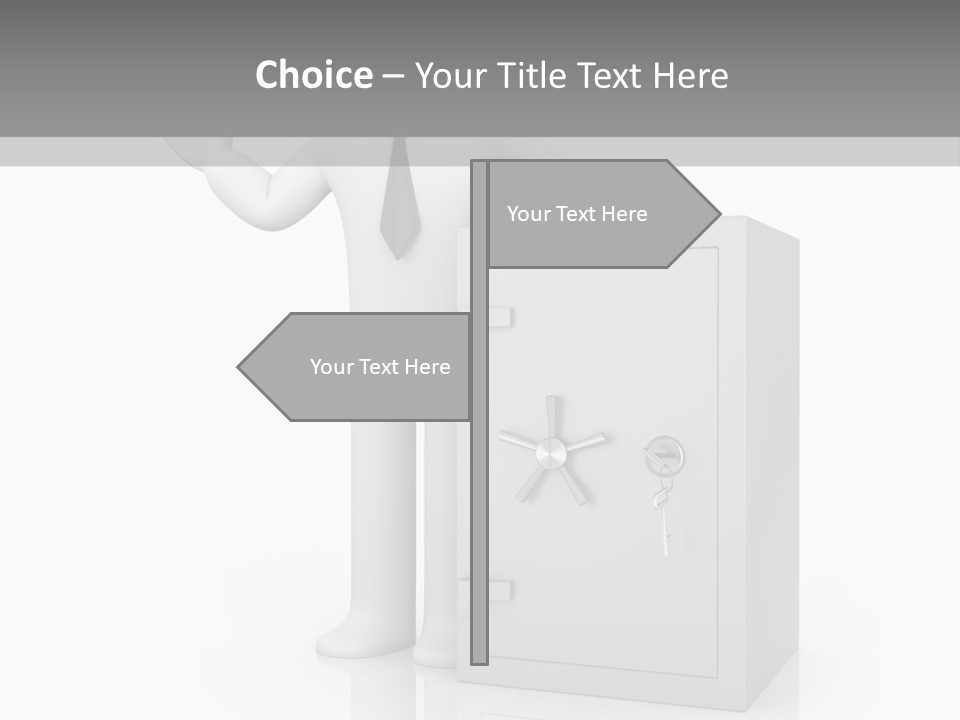 Necktie Close Dial PowerPoint Template