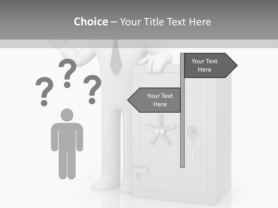 Necktie Close Dial PowerPoint Template