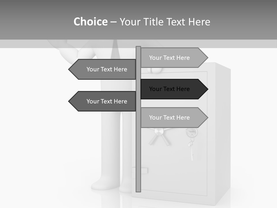 Necktie Close Dial PowerPoint Template