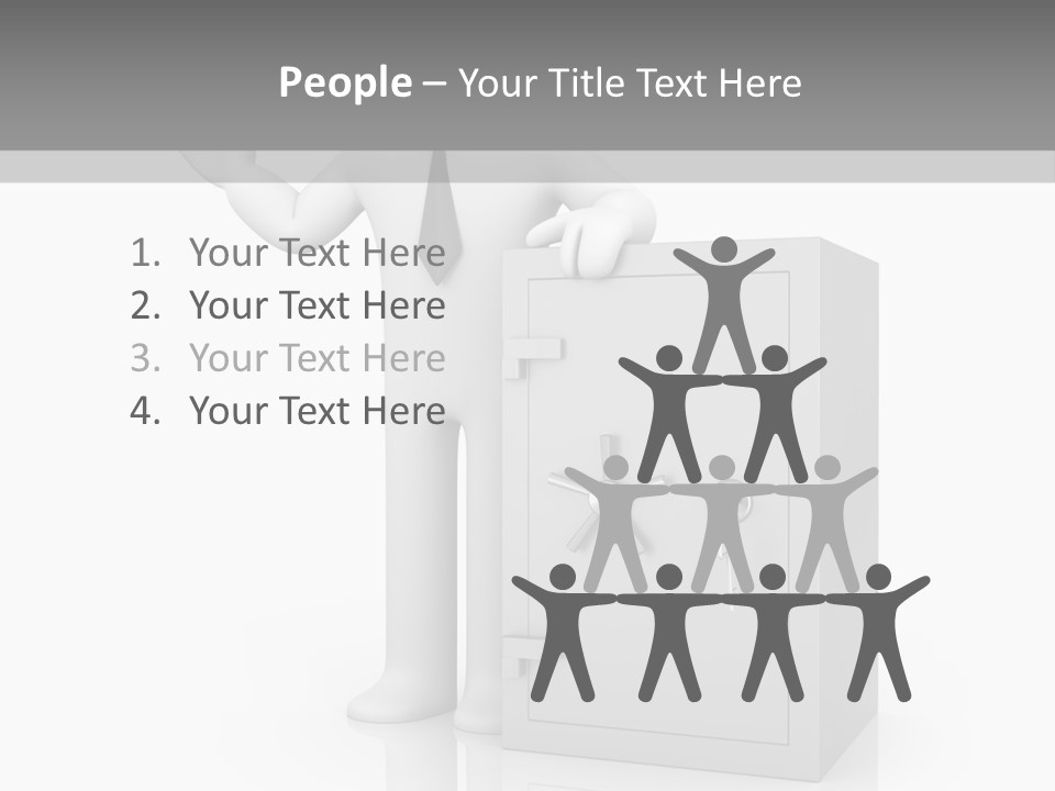 Necktie Close Dial PowerPoint Template