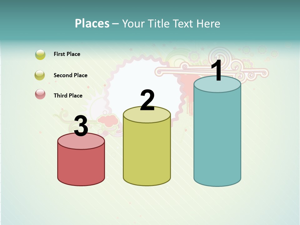 Swirl Elements Cheerful PowerPoint Template