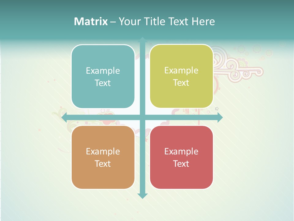 Swirl Elements Cheerful PowerPoint Template