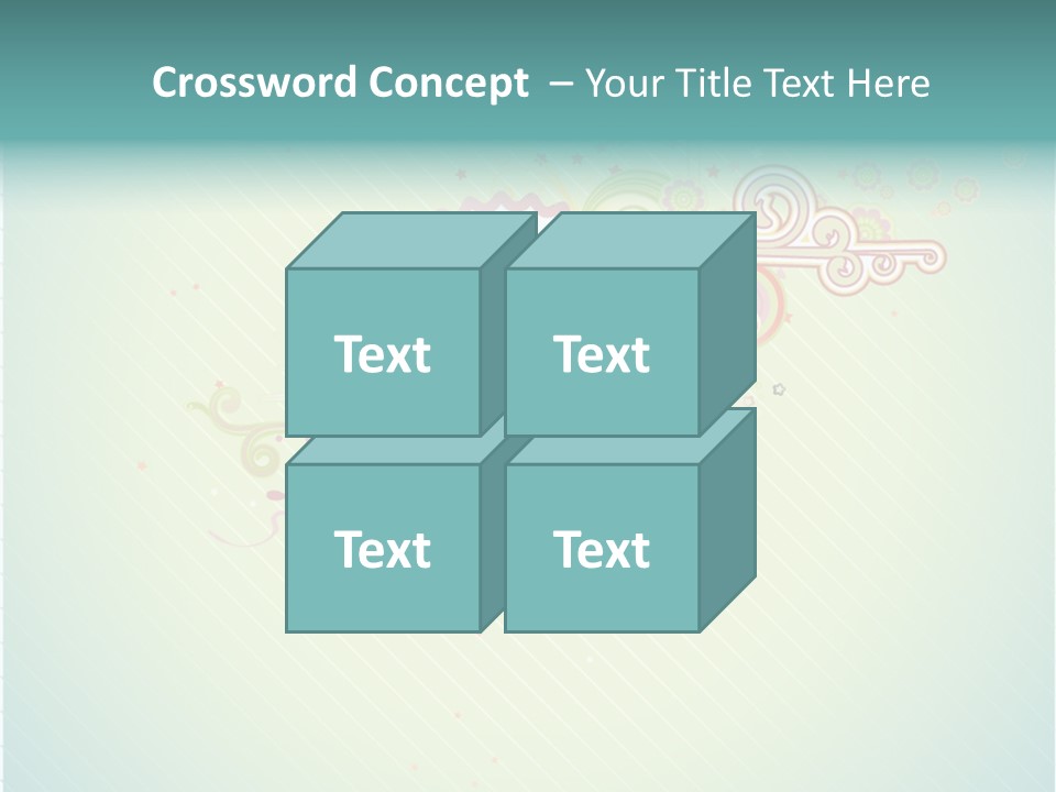 Swirl Elements Cheerful PowerPoint Template