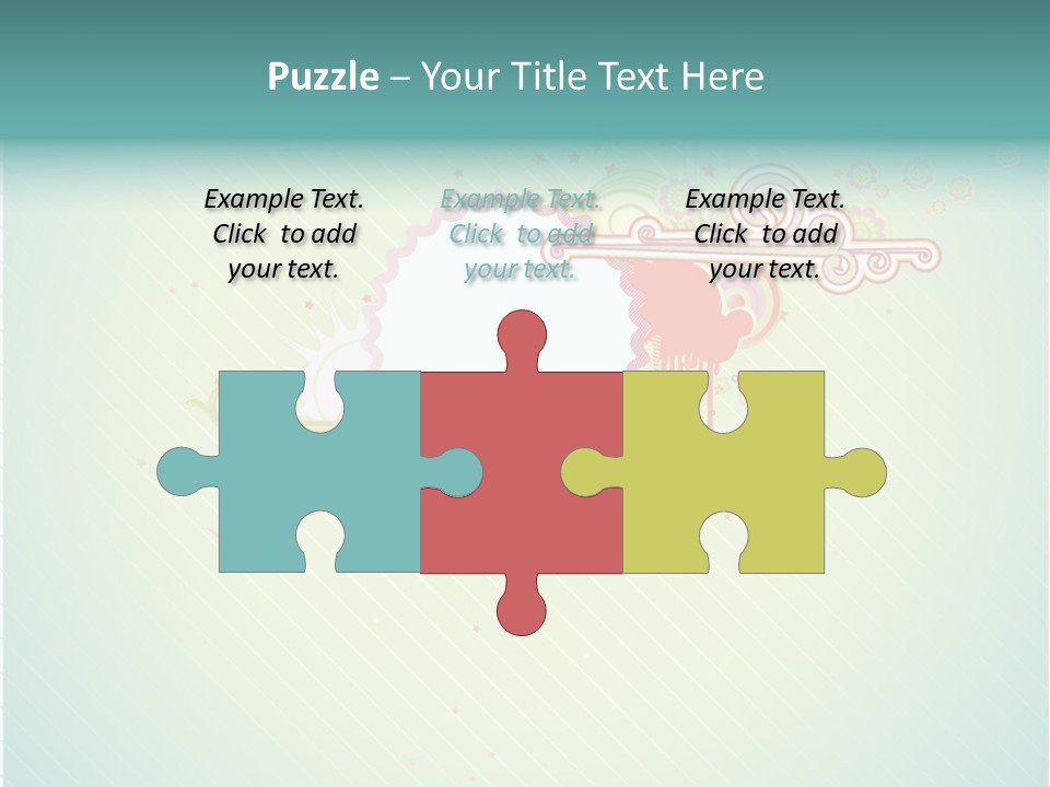 Swirl Elements Cheerful PowerPoint Template