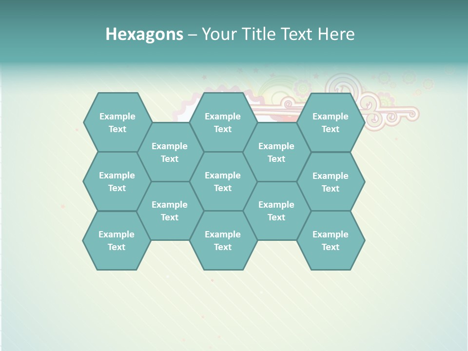 Swirl Elements Cheerful PowerPoint Template