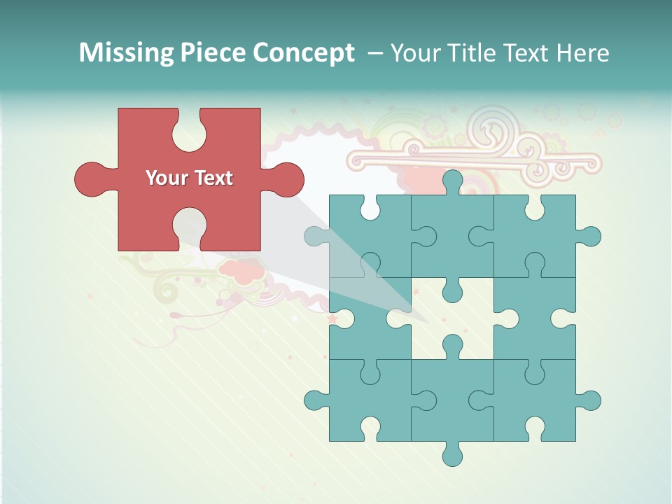 Swirl Elements Cheerful PowerPoint Template