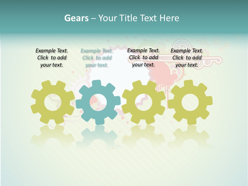 Swirl Elements Cheerful PowerPoint Template