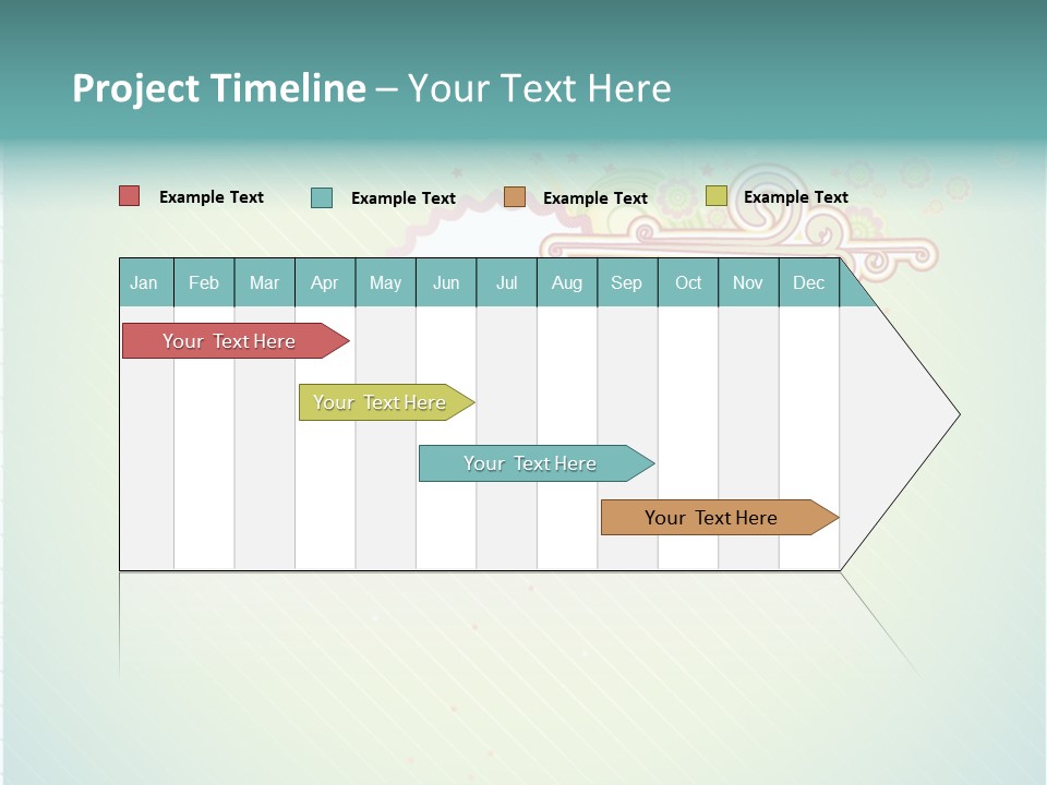 Swirl Elements Cheerful PowerPoint Template
