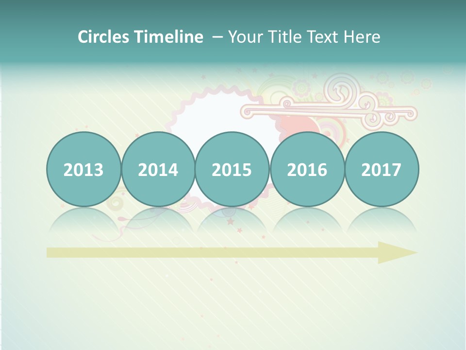 Swirl Elements Cheerful PowerPoint Template