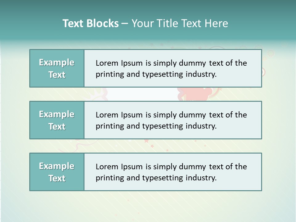 Swirl Elements Cheerful PowerPoint Template