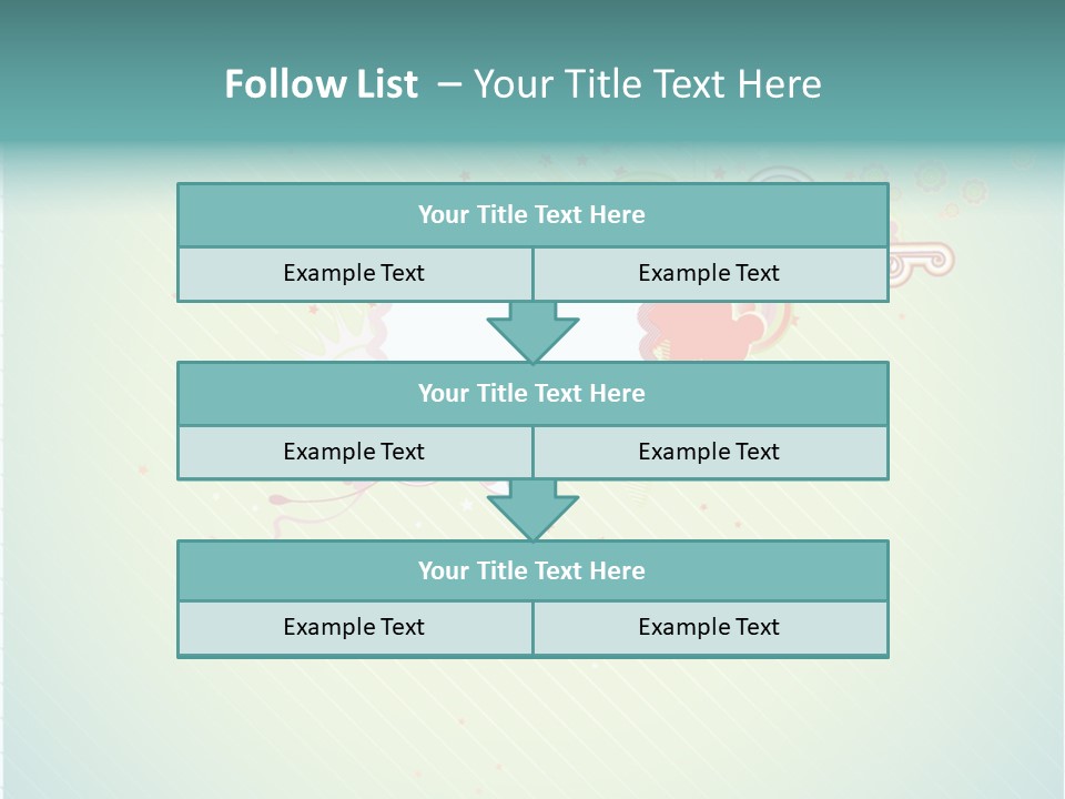 Swirl Elements Cheerful PowerPoint Template