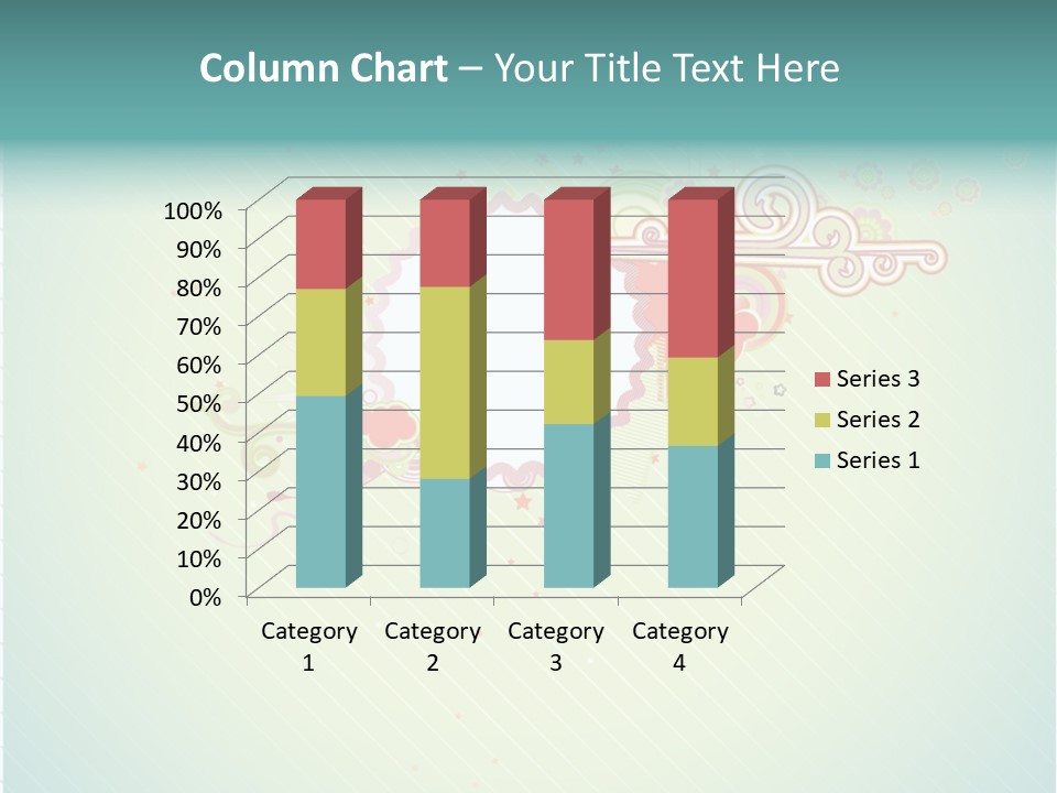 Swirl Elements Cheerful PowerPoint Template