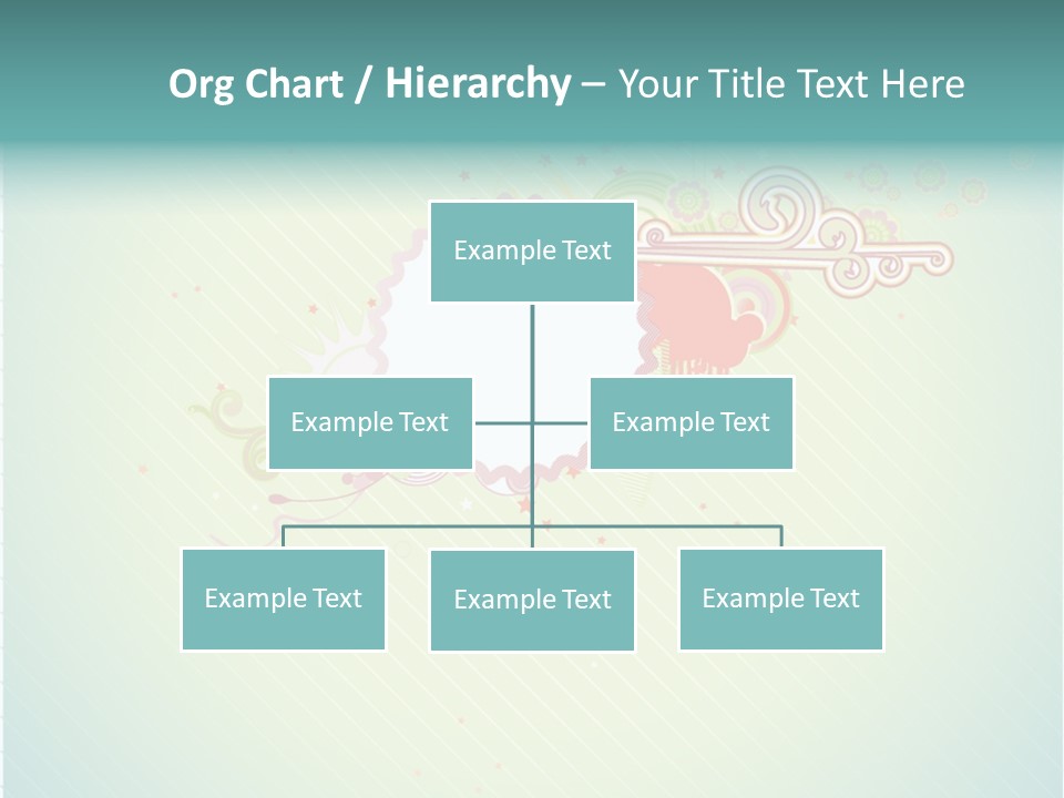 Swirl Elements Cheerful PowerPoint Template