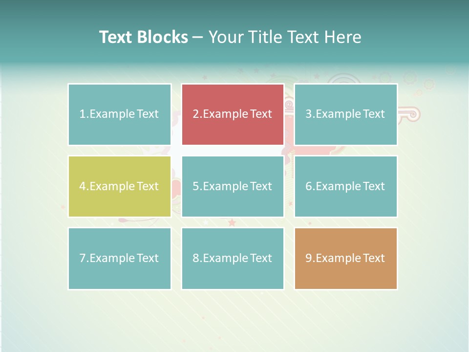 Swirl Elements Cheerful PowerPoint Template