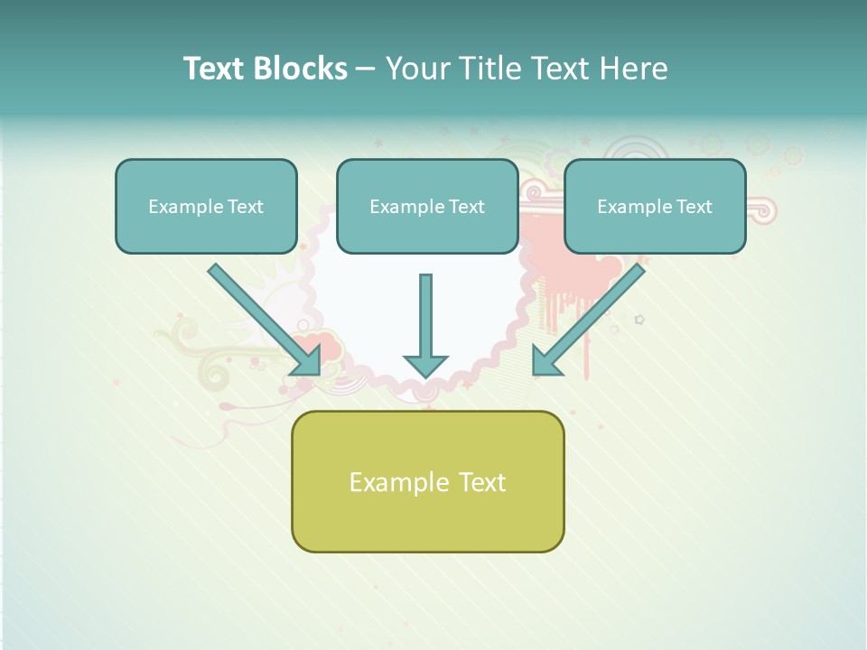 Swirl Elements Cheerful PowerPoint Template