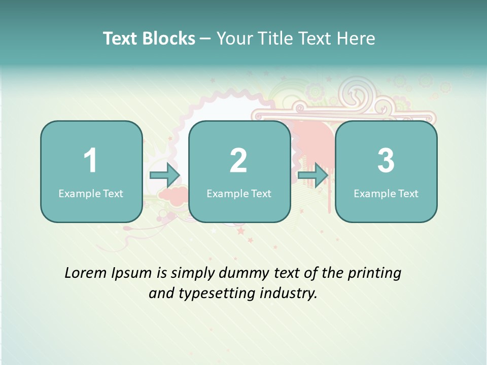 Swirl Elements Cheerful PowerPoint Template