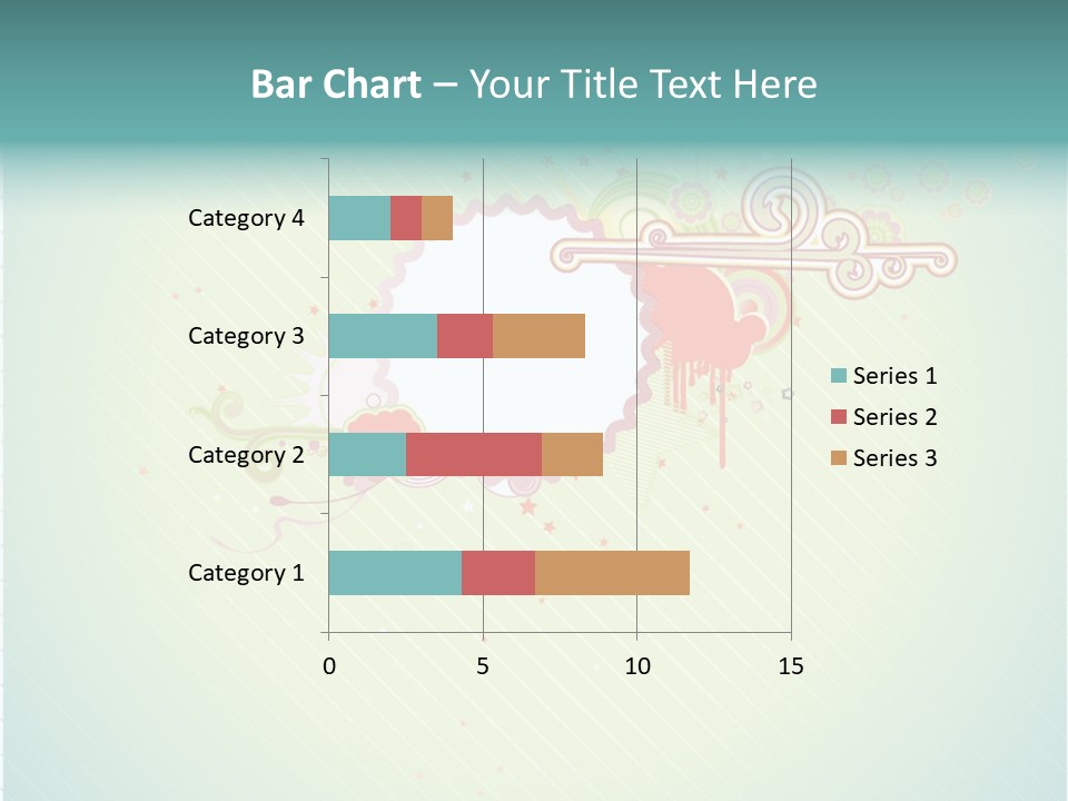 Swirl Elements Cheerful PowerPoint Template