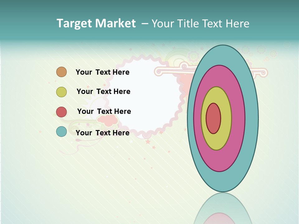 Swirl Elements Cheerful PowerPoint Template