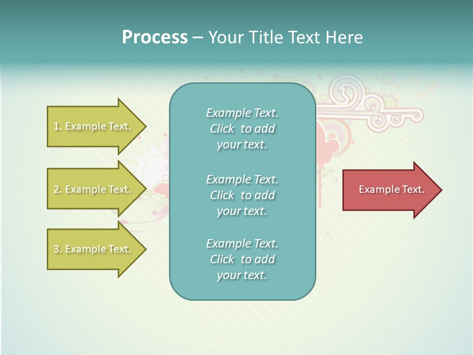 Swirl Elements Cheerful PowerPoint Template