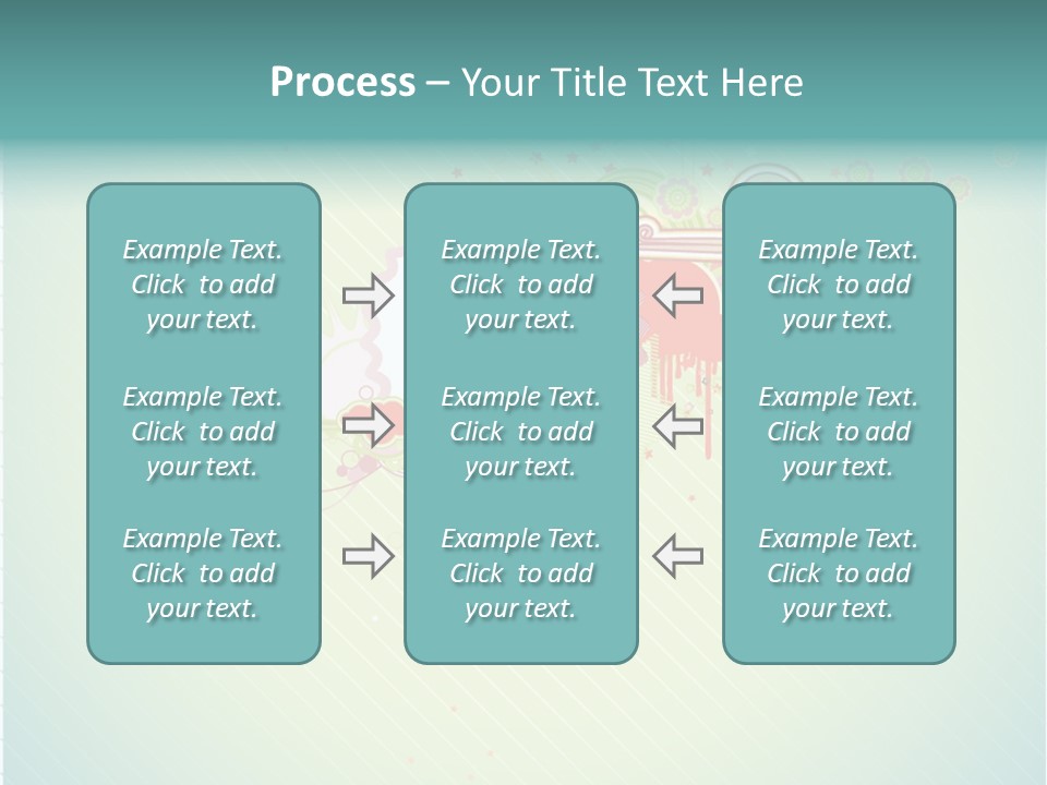 Swirl Elements Cheerful PowerPoint Template