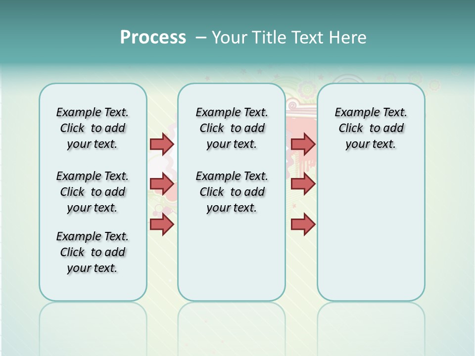 Swirl Elements Cheerful PowerPoint Template