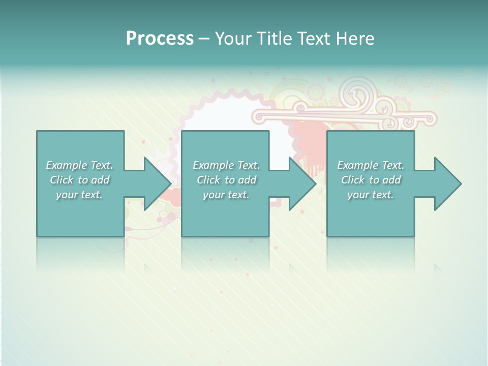 Swirl Elements Cheerful PowerPoint Template
