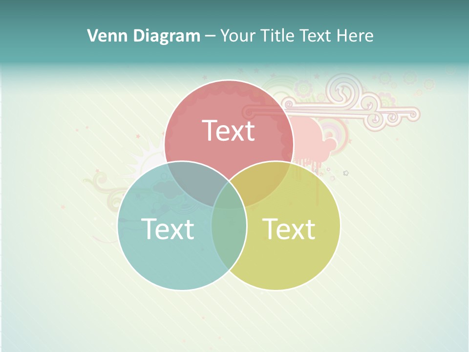 Swirl Elements Cheerful PowerPoint Template