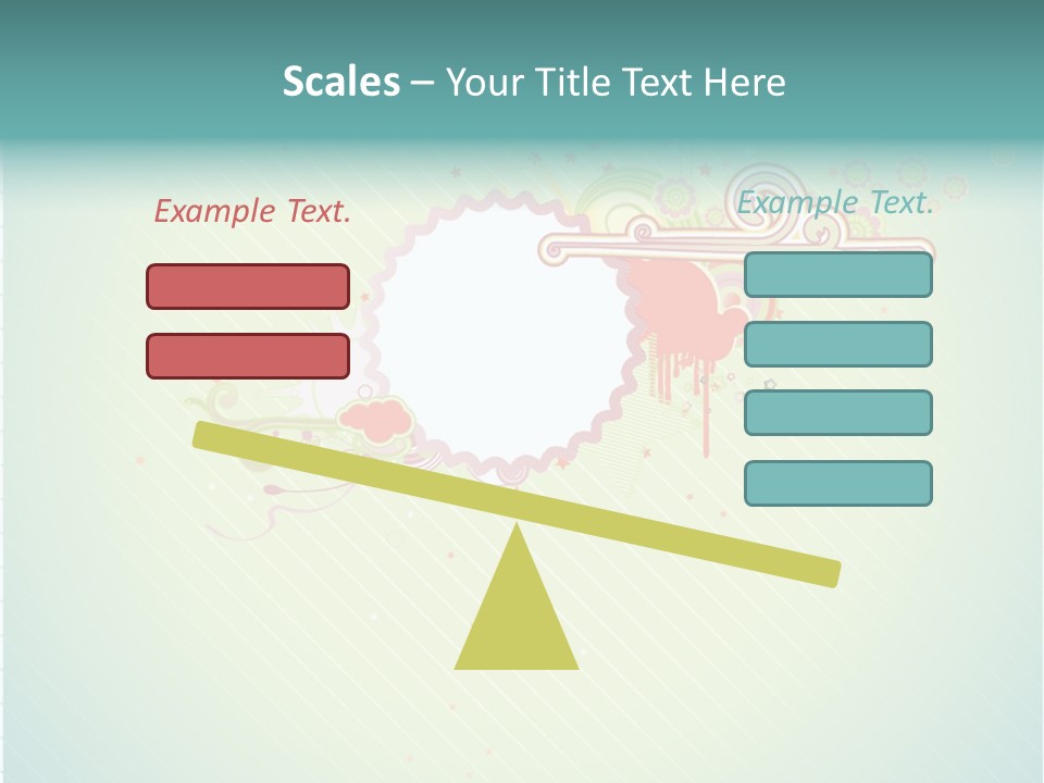 Swirl Elements Cheerful PowerPoint Template