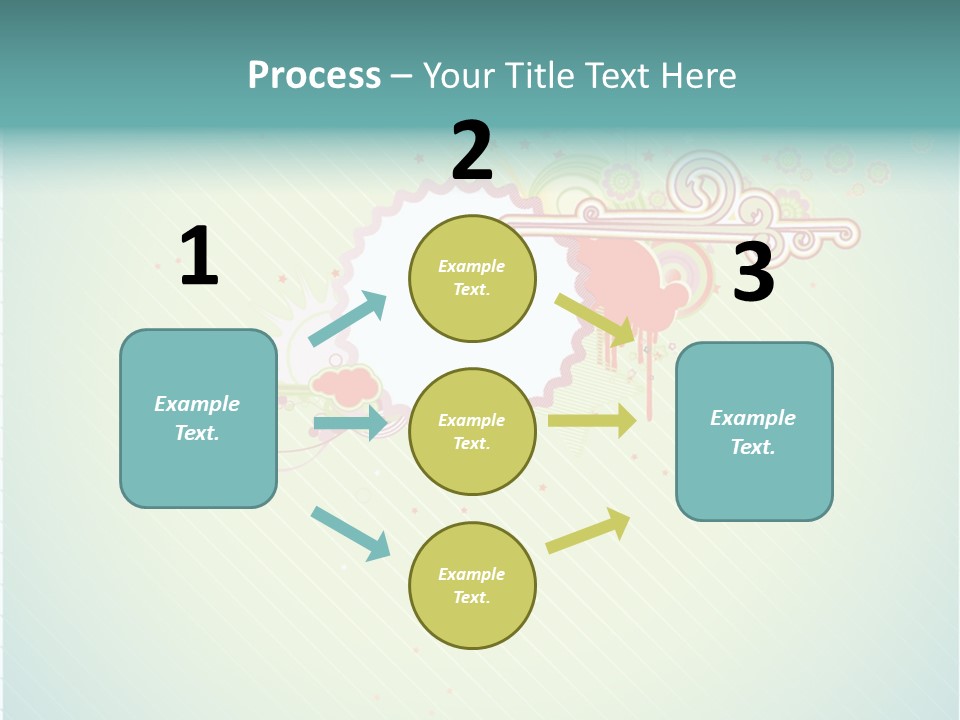 Swirl Elements Cheerful PowerPoint Template