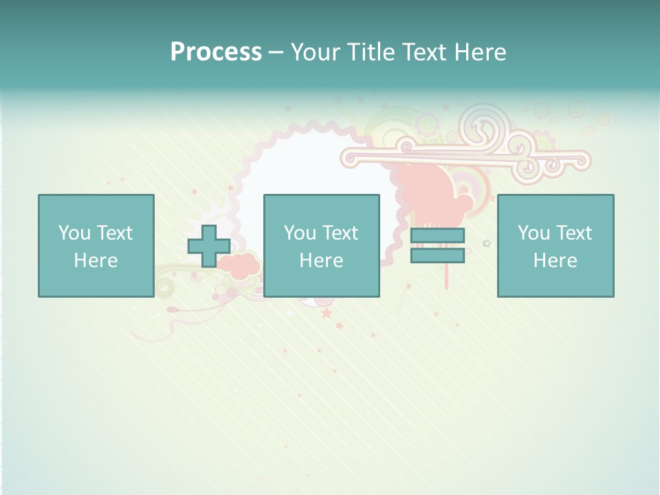 Swirl Elements Cheerful PowerPoint Template
