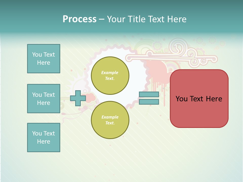 Swirl Elements Cheerful PowerPoint Template
