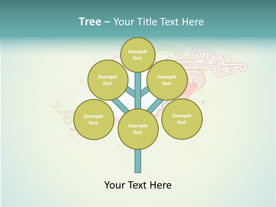 Swirl Elements Cheerful PowerPoint Template