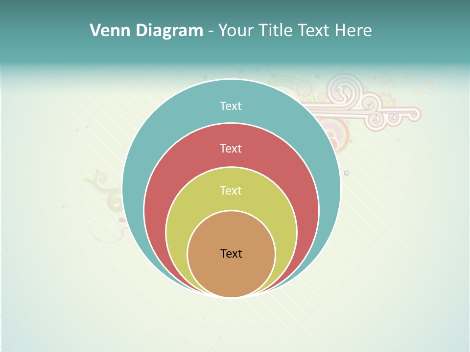 Swirl Elements Cheerful PowerPoint Template