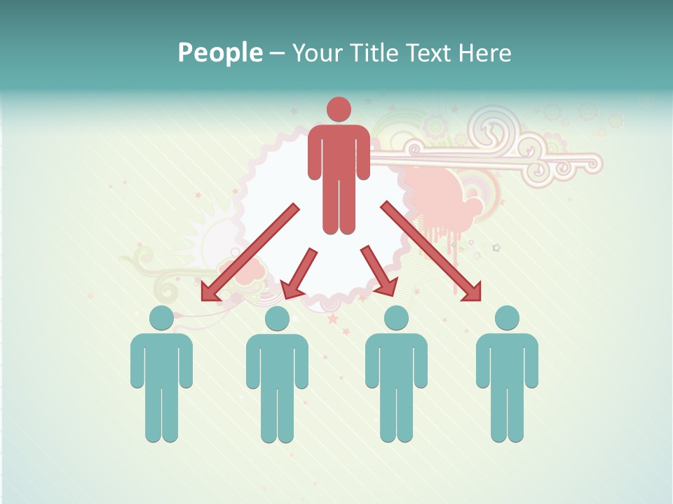 Swirl Elements Cheerful PowerPoint Template