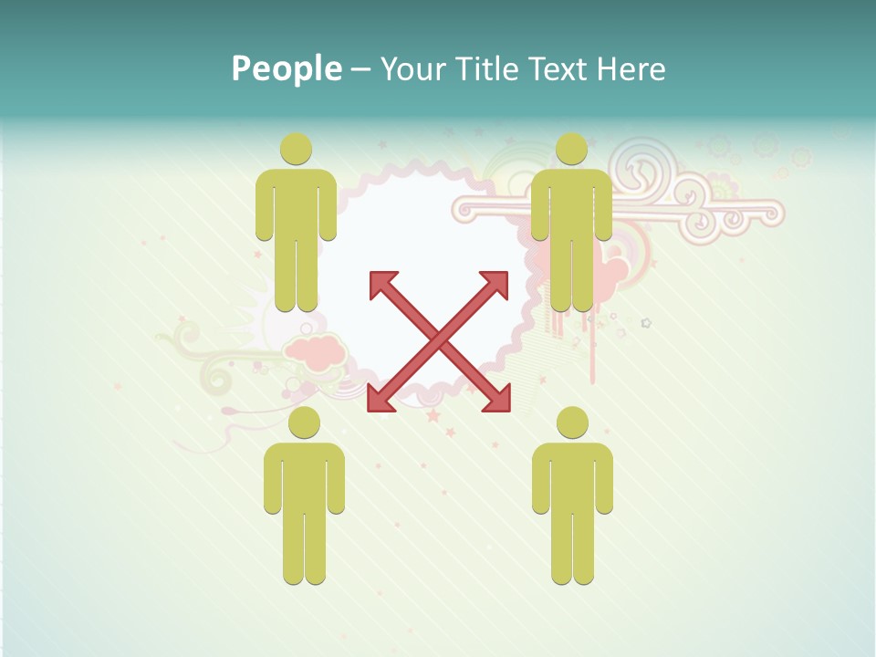 Swirl Elements Cheerful PowerPoint Template