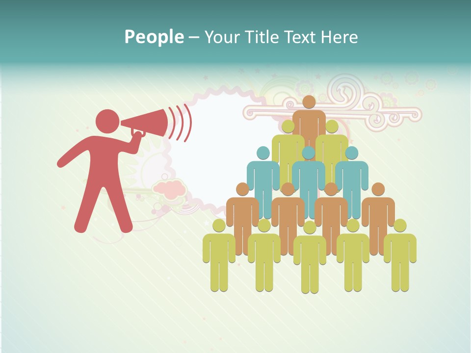 Swirl Elements Cheerful PowerPoint Template