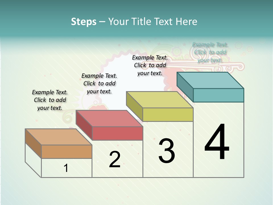 Swirl Elements Cheerful PowerPoint Template