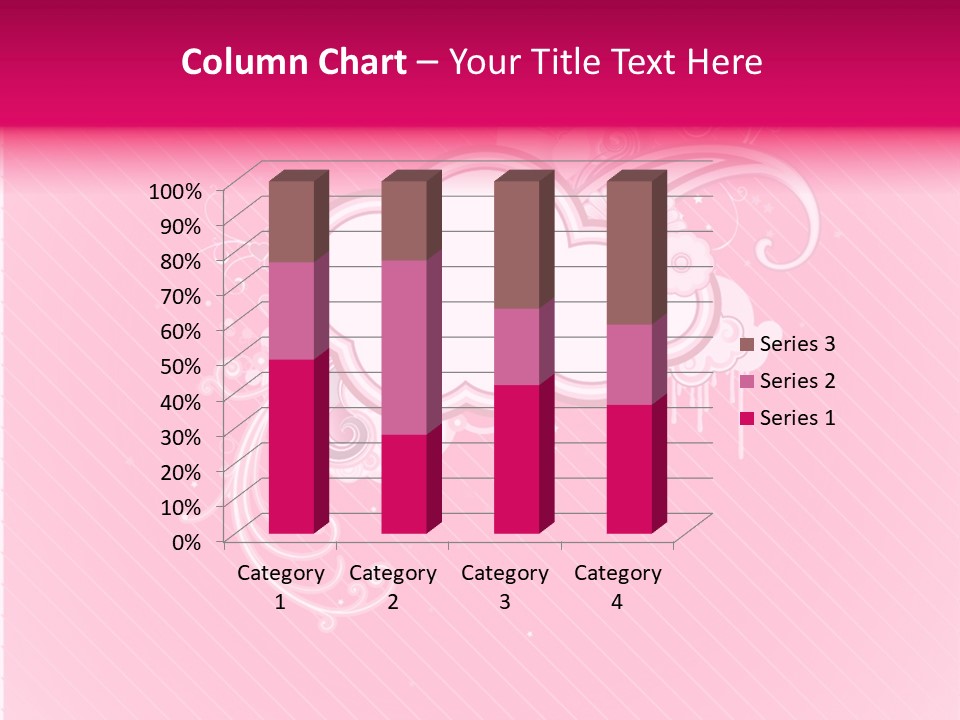 Retrostyled Hearts Silhouette PowerPoint Template